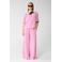 Shoeby wide leg high waist casual broek roze