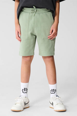 regular waist sweatshort lichtgroen