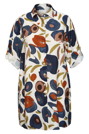 viscose tuniek Plus Size met print - meerkleurig