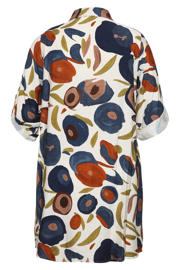 thumbnail: Paprika viscose tuniek Plus Size met print - meerkleurig