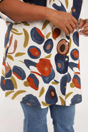 thumbnail: Paprika viscose tuniek Plus Size met print - meerkleurig