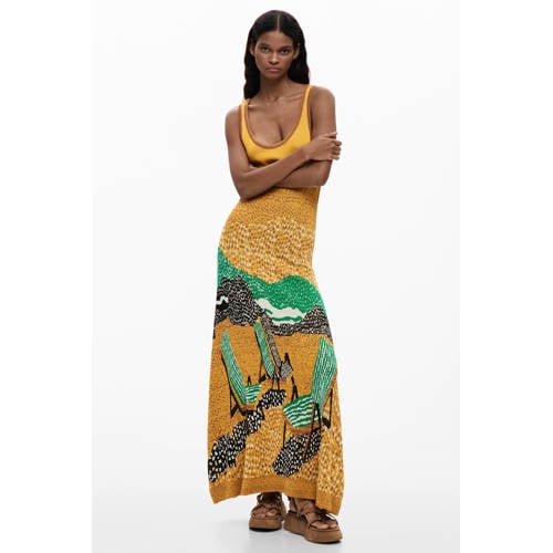 Desigual zomerjurk geel afbeelding