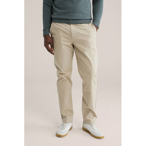 WE Fashion slim chino beige afbeelding