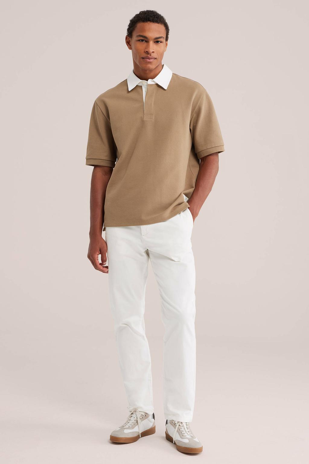 WE Fashion regular chino ecru