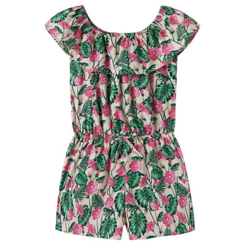 NAME IT KIDS playsuit beige – Beige/roze/groen