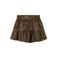 NAME IT KIDS A-lijn strokenrok bruin