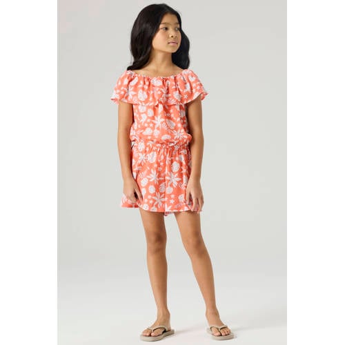 NAME IT KIDS playsuit koraaloranje – Koraaloranje/wit