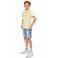 Retour Jeans T-shirt met backprint lichtgeel