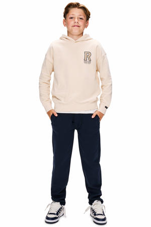 hoodie met backprint crème