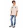 Retour Jeans T-shirt met backprint crème