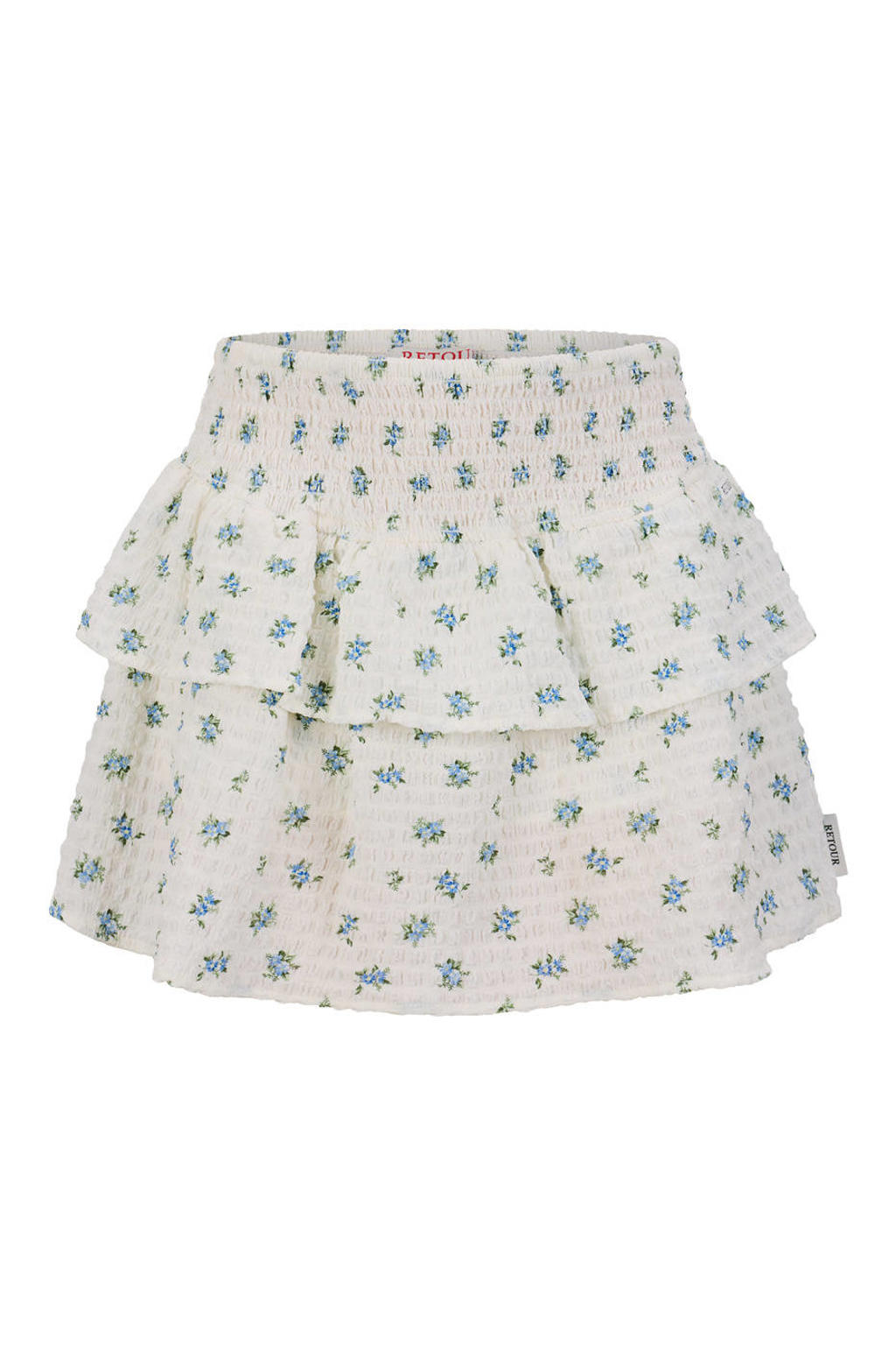 Wit, blauw en groene meisjes Retour Jeans gebloemde skort gemaakt van polyester