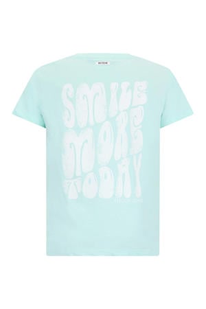 T-shirt met backprint blauw