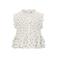 Retour Jeans gebloemde blouse wit met textuur