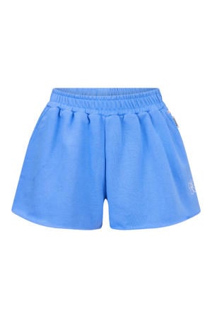 relaxed regular waist sweatshort lichtblauw