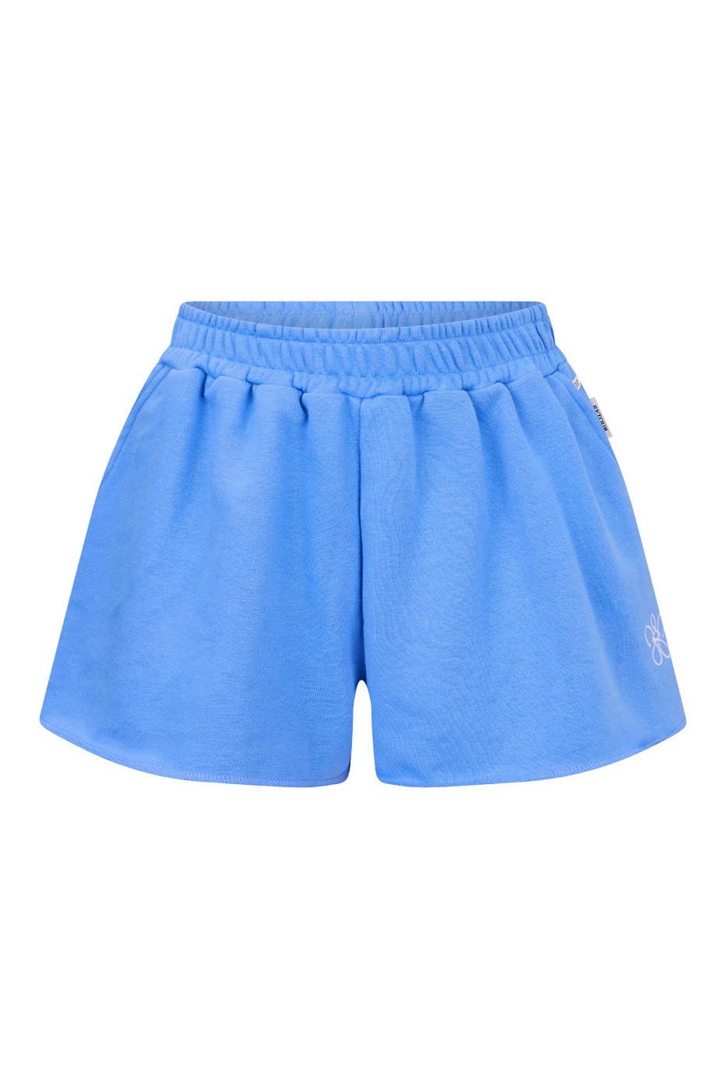 Lichtblauwe meisjes Retour Jeans relaxed regular waist sweatshort met effen