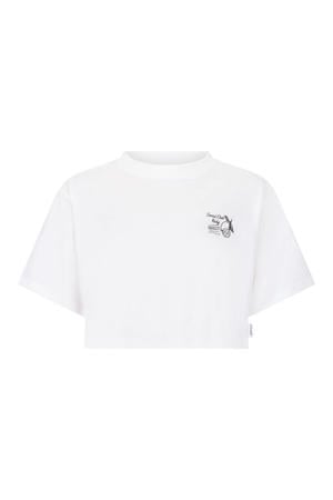 T-shirt met backprint wit