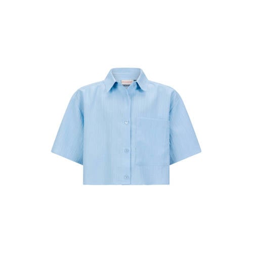 Retour Jeans blouse lichtblauw afbeelding