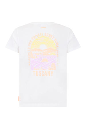 T-shirt met backprint wit