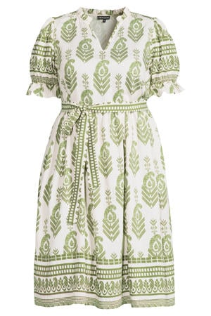 midi jurk met all-overprint