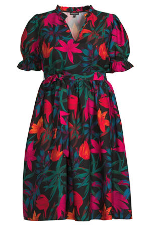 midi jurk met bloemenprint