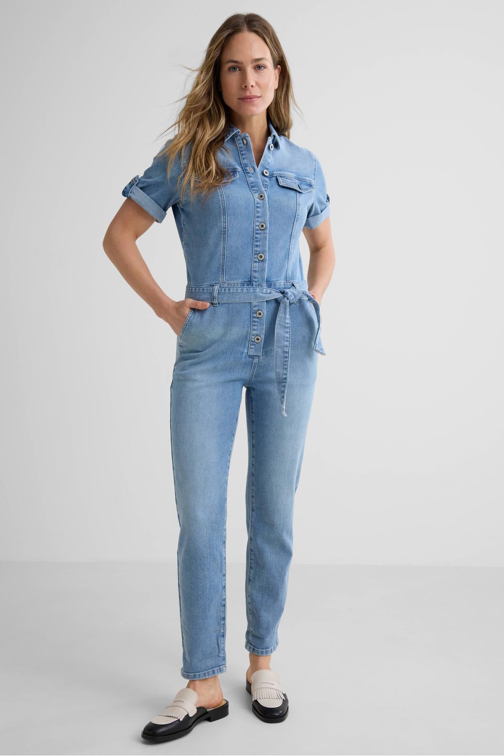 Geisha jumpsuit light blue denim