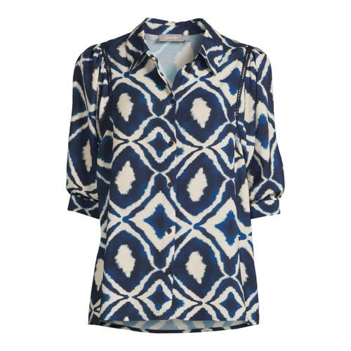 Geisha blouse donkerblauw afbeelding
