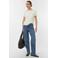 comma wide leg jeans medium blue denim