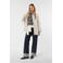 comma gestreepte top marineblauw