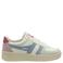 Gola Grandslam Trident leren sneakers wit/lichtblauw