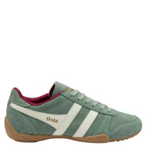 Chase suède sneakers lichtgroen