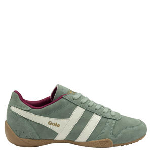Chase suède sneakers lichtgroen