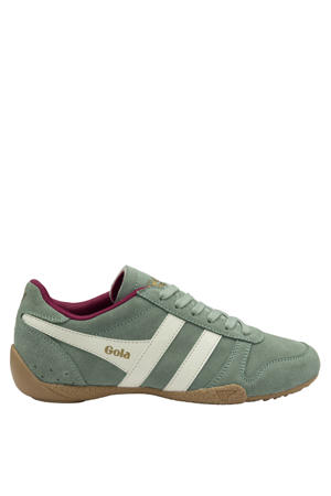 Chase suède sneakers lichtgroen