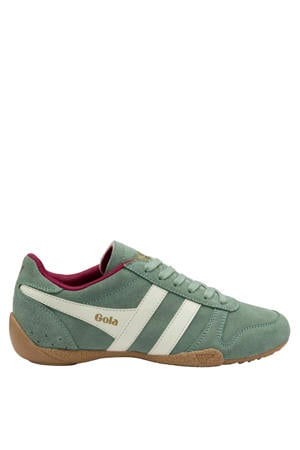 Chase suède sneakers lichtgroen