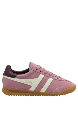 Torpedo suède sneakers lichtroze
