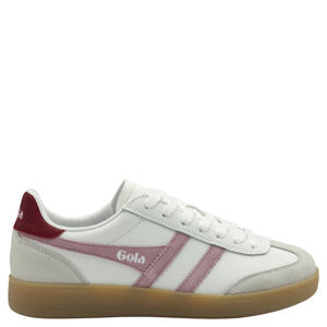 Viper leren sneakers wit/roze