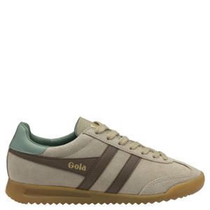 Torpedo suède sneakers beige/groen
