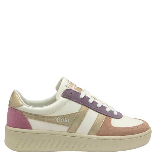 Gola Grandslam Quadrant leren sneakers wit/goud afbeelding