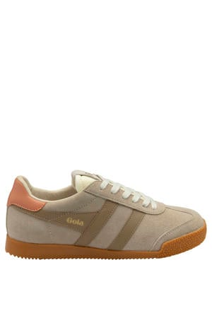 Elan suède sneakers beige/groen