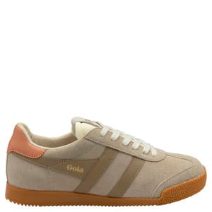 Elan suède sneakers beige/groen
