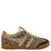 Gola Elan Safari leren sneakers met panterprint beige/zwart