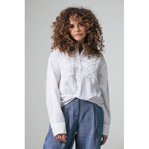 LabeL DOT blouse wit broderie afbeelding