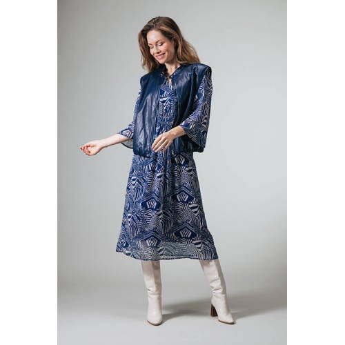 LabeL DOT midi jurk blauw afbeelding