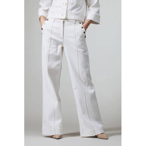 LabeL DOT wide leg jeans ecru afbeelding