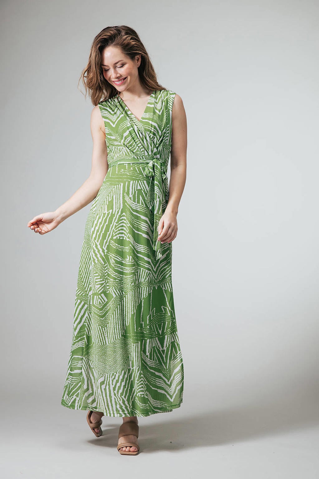 LabeL DOT maxi jurk groen