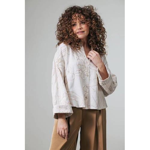 LabeL DOT gebloemde blouse wit afbeelding