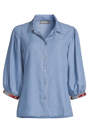 NONSAR Elegante blouse voor dames, lange mouwen, hemdblouse met opstaande kraag, kantoorblouse, casual bovendeel, roze, XXL NONSAR Elegante blouse voor dames, lange mouwen, hemdblouse met opstaande kraag, kantoorblouse, casual bovendeel, roze, XXL