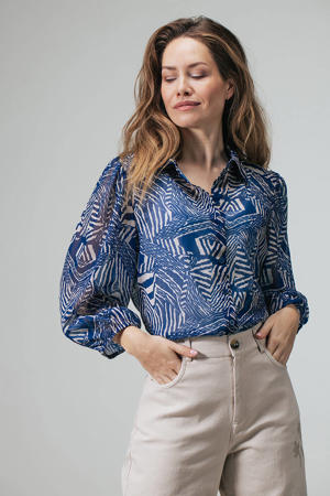 blouse blauw