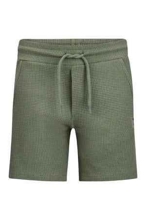 regular waist casual short groen