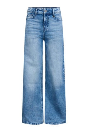 Skoura wide leg jeans medium blue denim