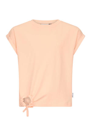 T-shirt met backprint oranje